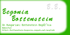 begonia bottenstein business card